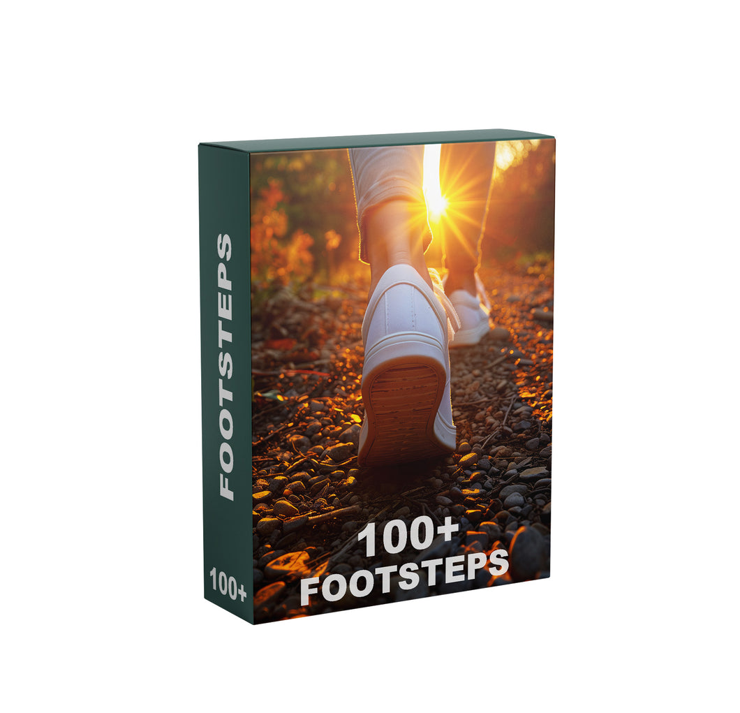Footsteps Cinematic Sounds Pack 100+