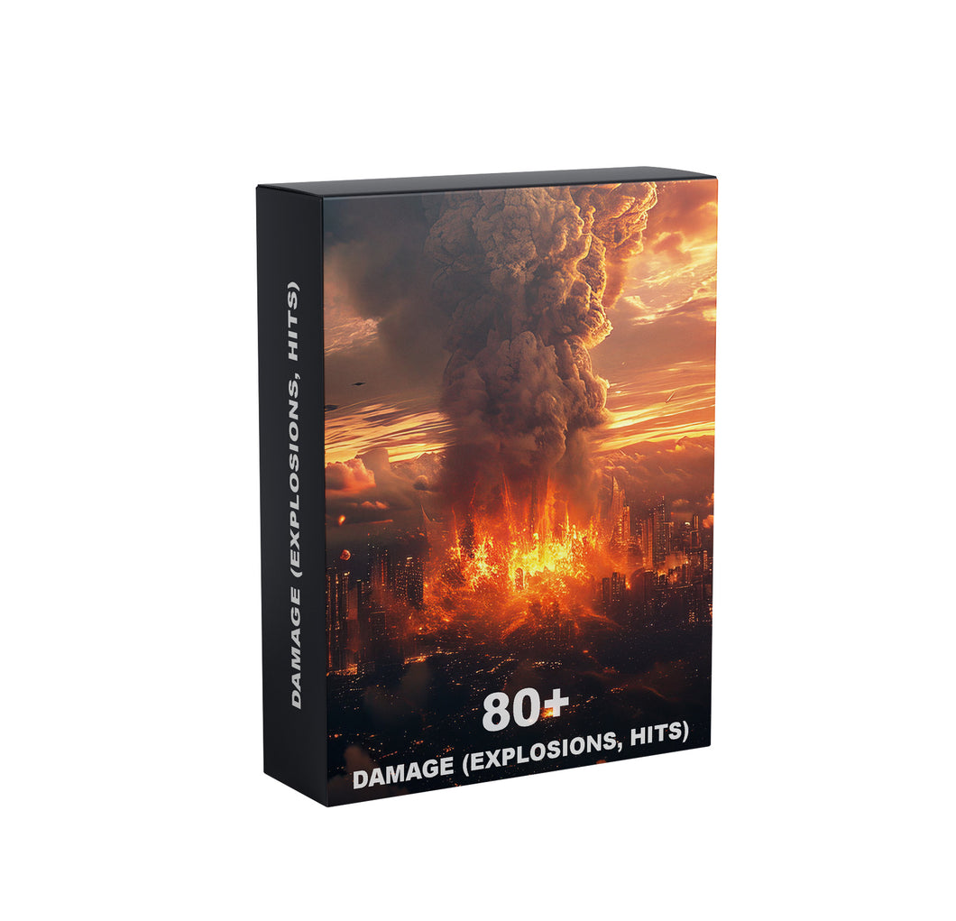 Damage (explosions, hits) Cinematic Sounds Pack 80+